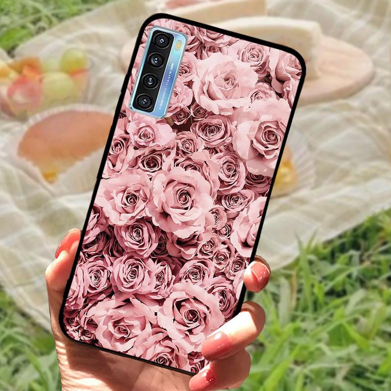 For TCL 20 5G Case Cover For TCL 20L Plus Silicone Soft Marble Black Bumper Funda Coque for TCL 20S 20LPlus TCL20 Protective