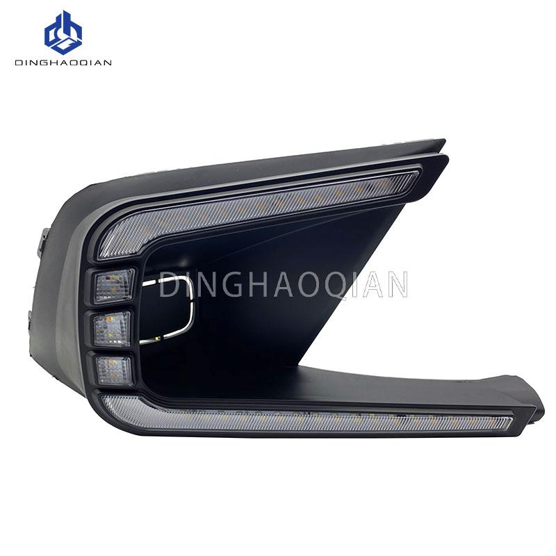 1 Pair Car Front Bumper LED Fog Lights Assembly Driving Lamp Foglight Wiring Switch Set For Honda Civic 2022 2023