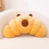 Cute And Charming Cartoon Capybara Transforms Into Food Bun Stuffed Doll Pillow Burger Bread Croissant Stuffed Toy Home Decor Present Designed For