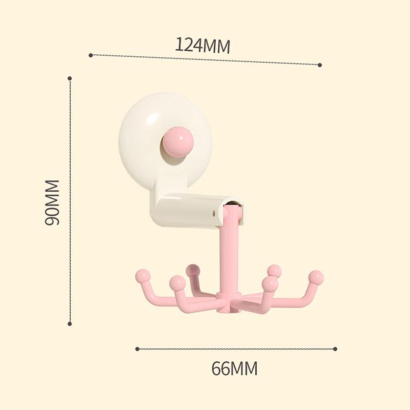 

Вращающийся на 360° дофаминовый крючок с 6 лапками, настенный, многоразовый, настенный держатель, простая установка без сверления, универсальный крючок
