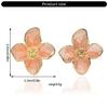 Fashionable Hibiscus Designs Studs Earrings for Women and Girls Vintage Charm Fashion Korean Romance Statement Pieces