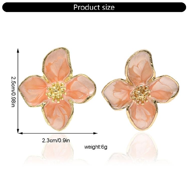 Fashionable Hibiscus Designs Studs Earrings for Women and Girls Vintage Charm Fashion Korean Romance Statement Pieces