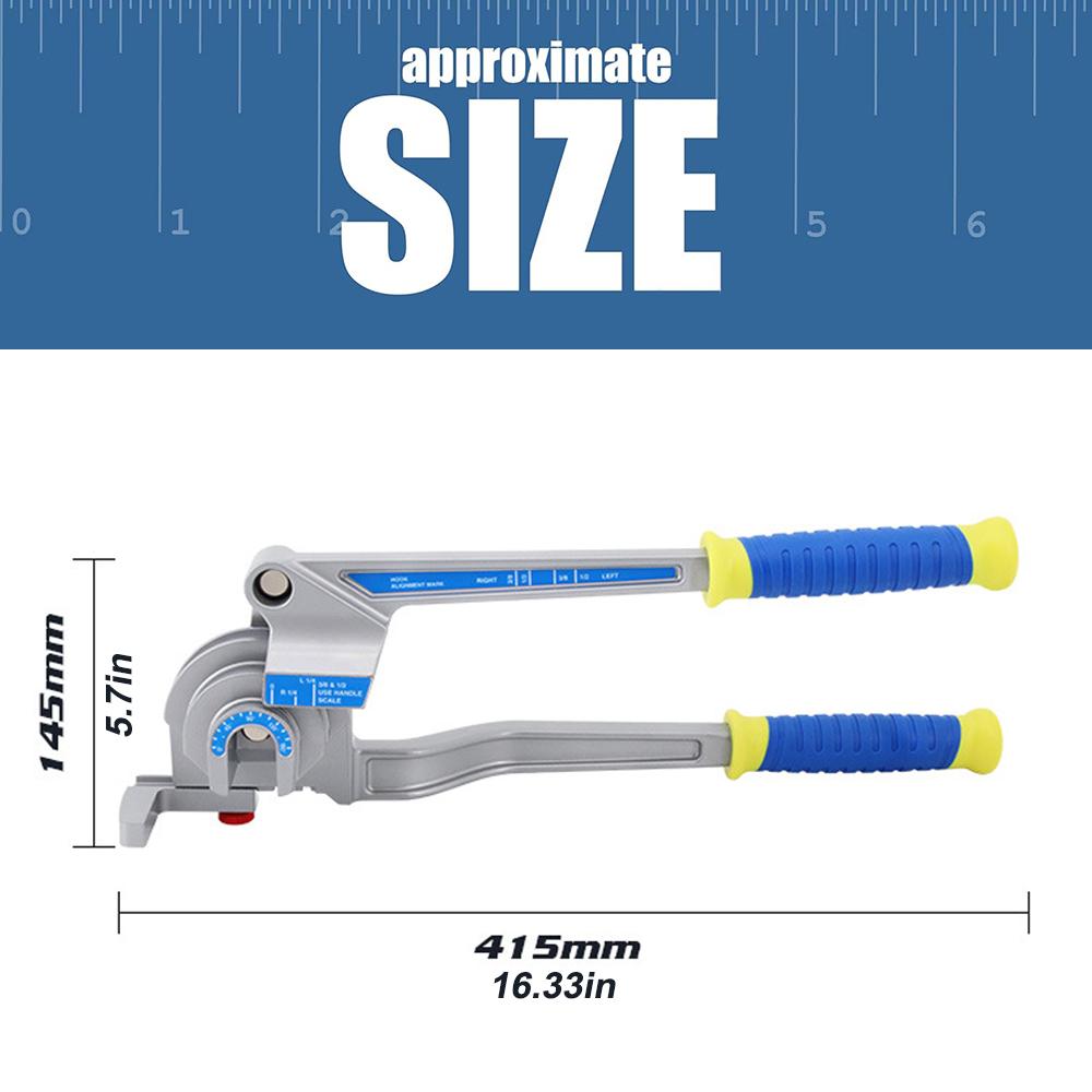 Manual Lever Type Pipe Bender 3-In-1 Small Multi-purpose Bender for Copper Pipe Aluminum Pipe Iron Pipe Stainless Steel Pipe