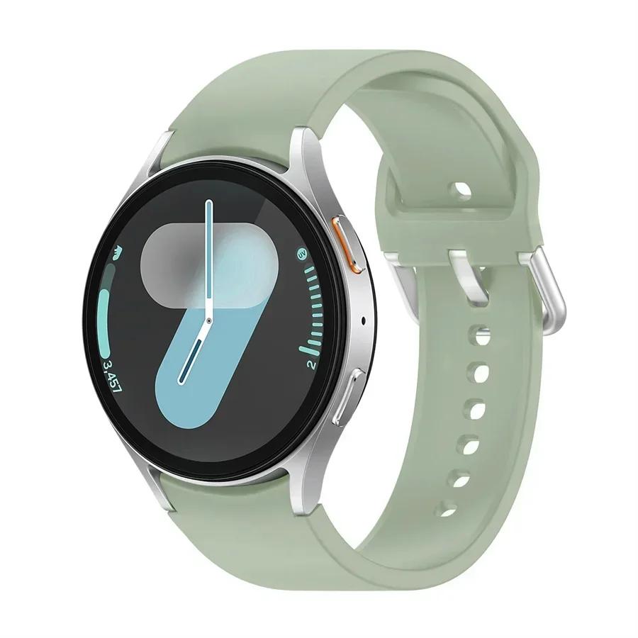 

Силиконовый ремешок для Samsung Galaxy Watch 7 6 5 4 44мм 40мм 5 45мм 20мм Браслет Galaxy Watch6 4 classic 47мм 43мм 46мм 42мм ремешок Galaxy 5 pro 45mm