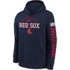 Nike X MLB Hoodie Letter Logo Print Fleece Casual Long Sleeve Kids Hoodies Navy-Blue 3Z3B7NMB5-BOS