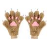 Gants Patte de Chat en Peluche Costume Cosplay Adulte Halloween Convention Anime Accessoire Costume Poilu