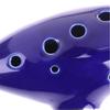 Ocarina,12 Tones Alto C Ceramic Ocarina Musical Instrument with Song Book Neck String Neck Cord Carry Bag