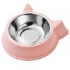 Cute Cat Ear Pet Bowl Stainless Steel Removable Liner Non Slip Feeder For Small Dogs Cats Daily Use