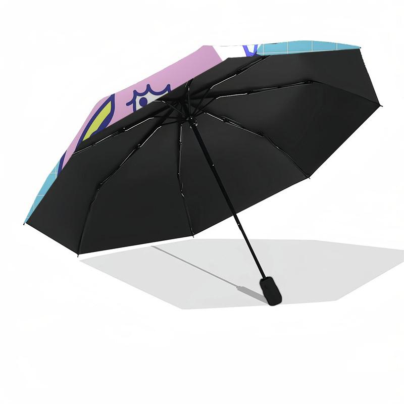 1pc Little Twin Stars Umbrella with Plastic Handle,Compact & Stylish,Suitable for All Seasons Home Travel Outdoor N224