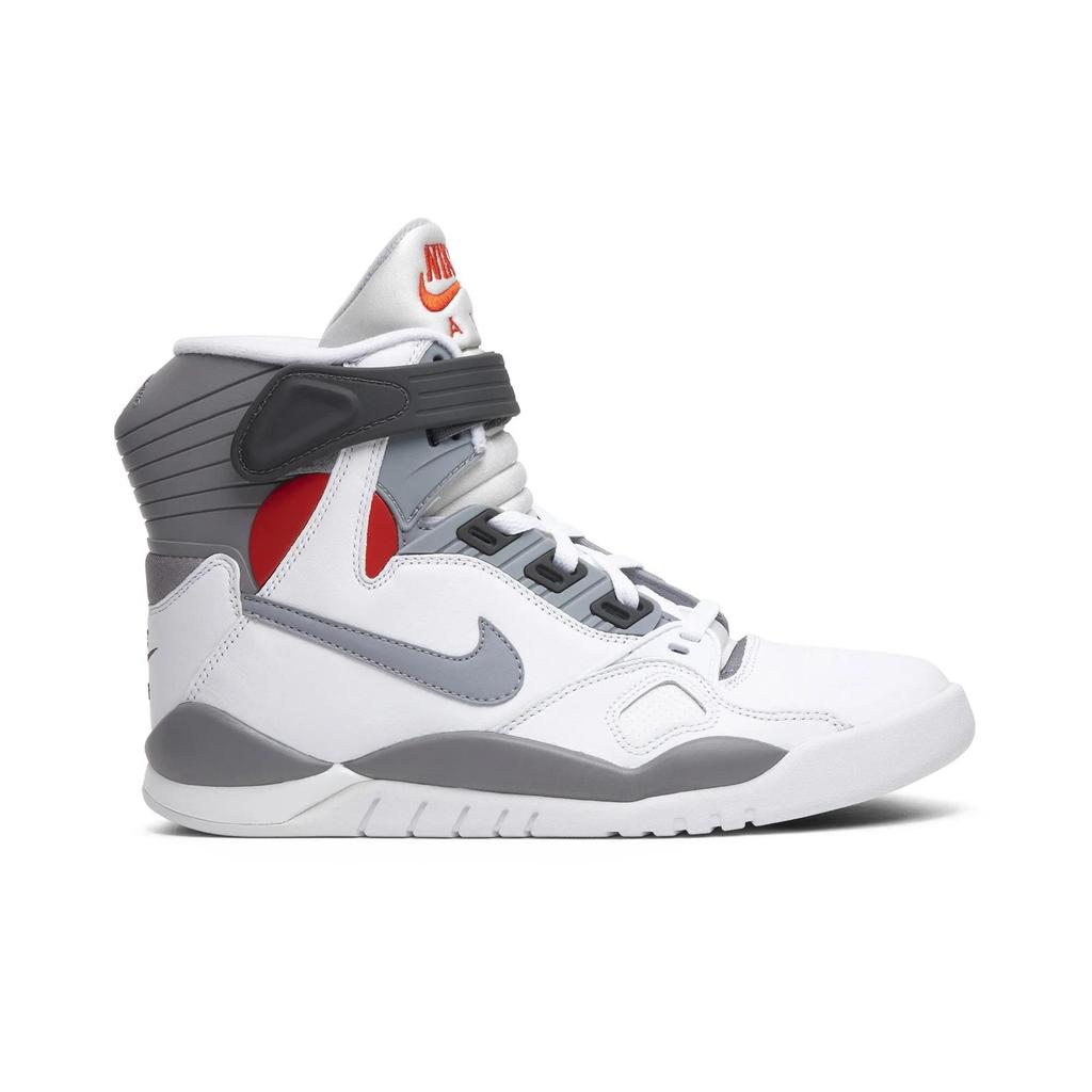 Nike Air Pressure 2016 'David Robinson' (Unisex) White / Cement Grey-Varsity Red Basketball Shoes 831279 100
