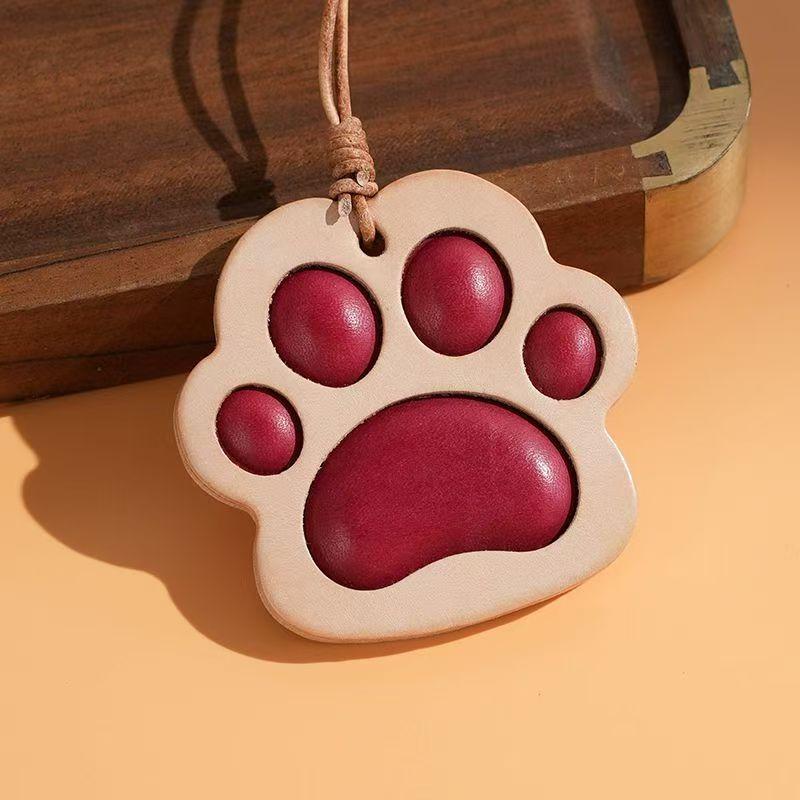 3D Sturdy Leather Pomegranate Adornment Fashionable Fruits Cow Leather Pomegranate Pendant With Bag Accessories