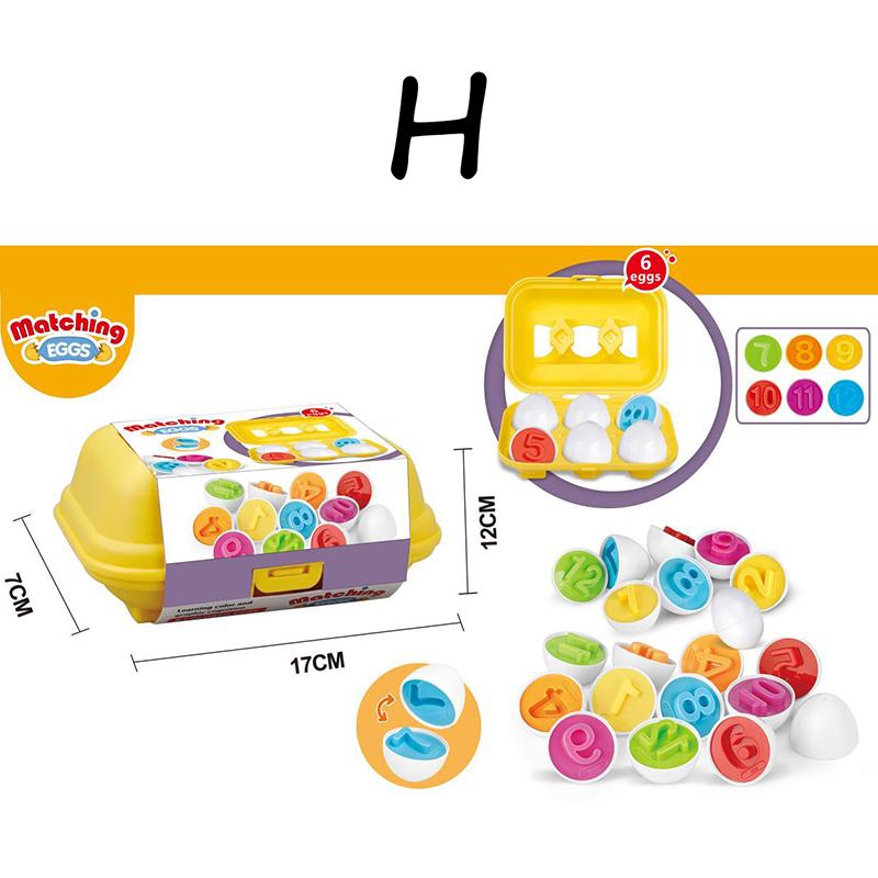 Dětské Montessori senzorické hračky, tvary, barvy, dopravní vejce, párovací hry, vzdělávací hračky pro děti, předškolní učební pomůcky