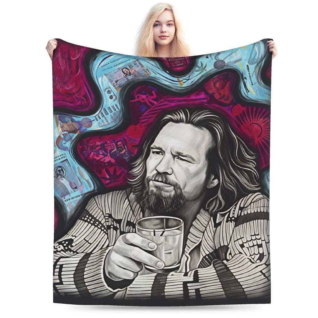Superweiche Decken Mädchen Jungen Picknick The Dude Big Lebowski Überwurf Flanell Tagesdecke für Couch Sessel Sofa Bett Sofa Bett