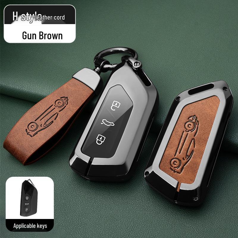 Metal Key Shell for Volkswagen Models: New Sagitar, Lavida Plus, Tayron, Tuon, Tiguan L, Bora, Magotan
