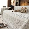 All-Season Universal Couch Camping Blanket Sofa Mat Chenille Ethnic Style Sofa Cover Full Coverage Non-Slip Couch Protector