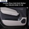 For VOLVO XC60 17-26 Leather Door Anti-kick Sticker Modified Car Interior Protection Film Modification Accessories Refit