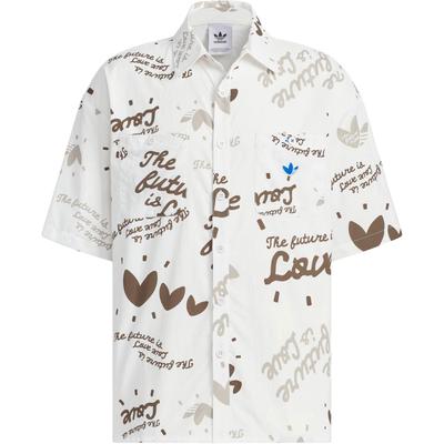 Originals SS24 Camisa CVD Série AOP Corte Solto Urbana Funcional Multibolsos Manga Curta Camisas Masculinas Branco JM5152