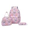 School bag new butterfly three-in-one set bag, primary and secondary school school bag, high value and large capacity thermal insulation handbag