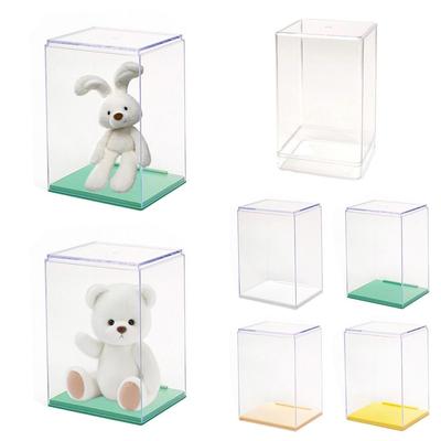 Caixa de Armazenamento Transparente à Prova de Poeira Vitrine de Exibição Qualidade Rack de Exibição de Caixas Surpresa Casa