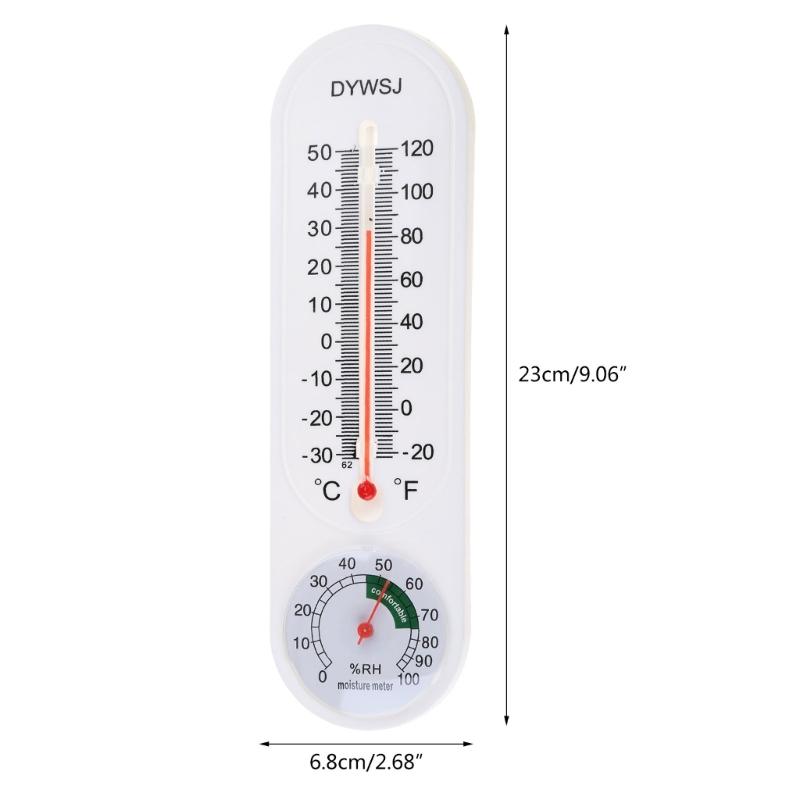 Outdoor/Indoor Thermometer Hygrometer Humidity Meter Thermometers Temperature Humidity Gauge Meter for W/ Celsius/Fahren