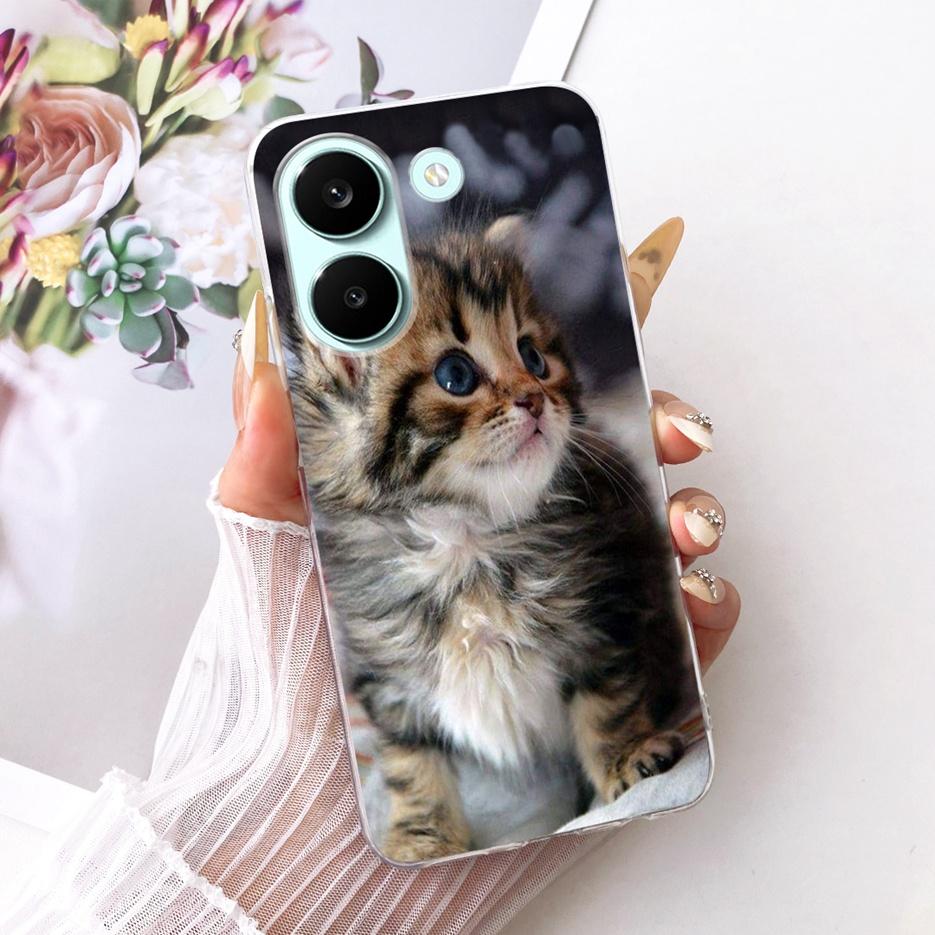For Xiaomi Poco X8 Pro 5G Case Cute Cat Peacock Painted Cover Soft Slim Phone Case For Xiaomi Poco X8 Pro Max PocoX8 Pro 5G Bags
