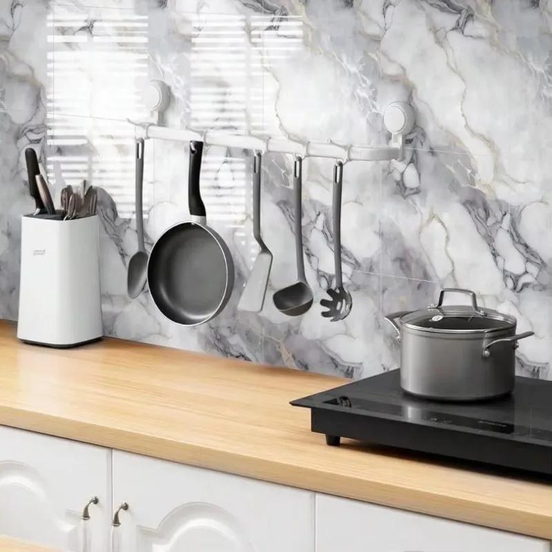 Foam Imitation Tile 3D Wall Stickers Waterproof Bathroom Living Room Kitchen Decoration 11.8x11.8in PVC Self-adhesive Wallpaper