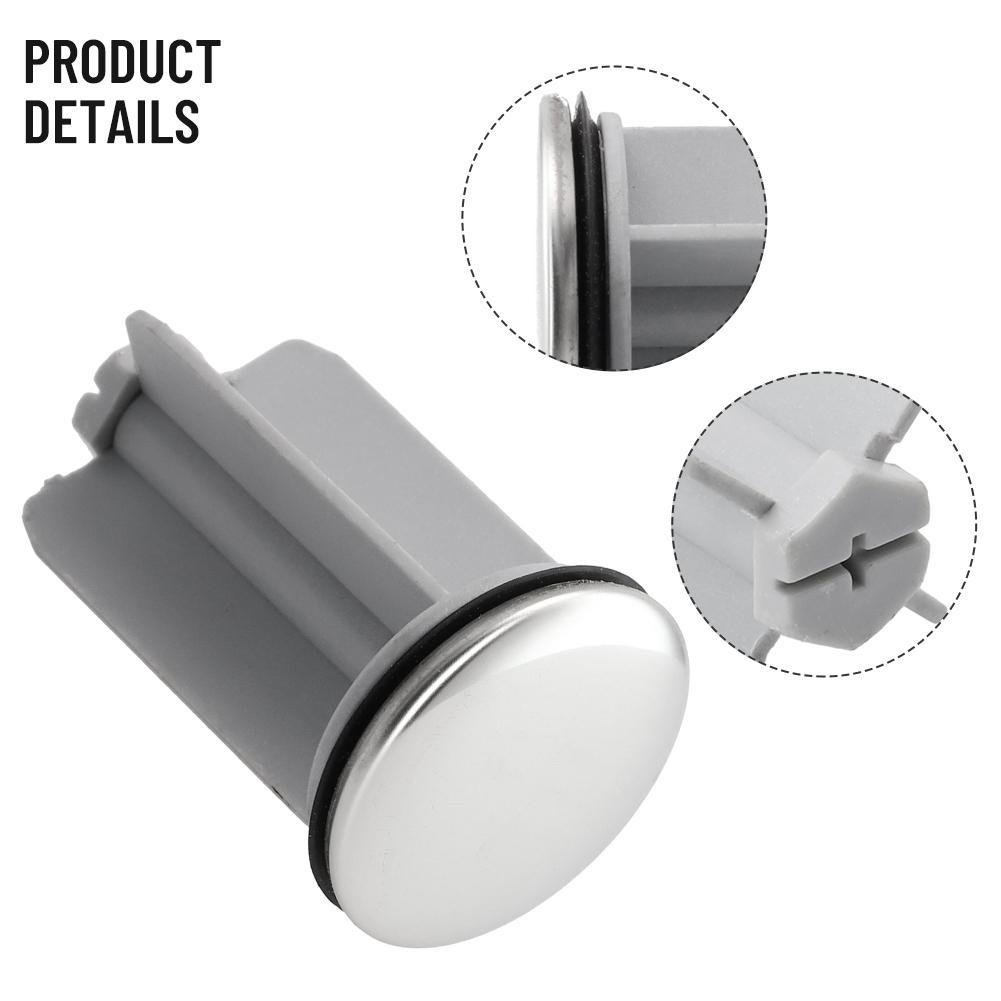 Practical Grey Sink Stopper Suitable for Most Bathroom Wash Basins