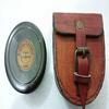 London Stanley  Brass Compass with Leather Box