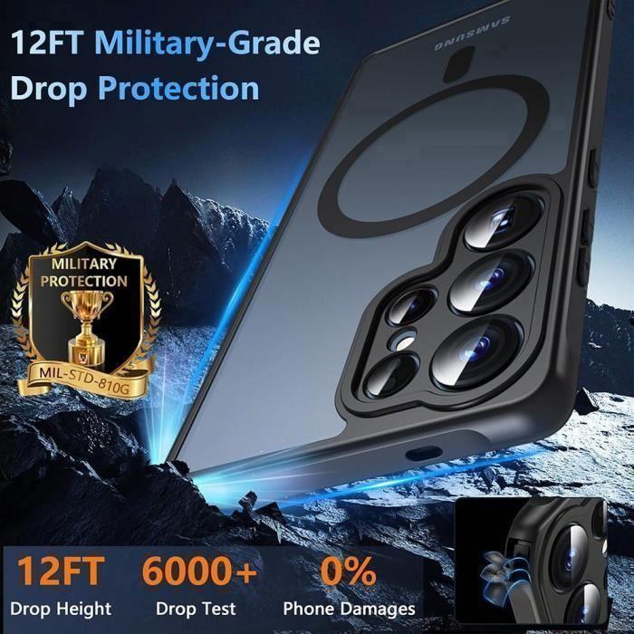 Coque - BOOLING - pour Samsung Galaxy S25 Ultra - Protection Hybride - Anneau Magnétique - 2 Verres Trempés