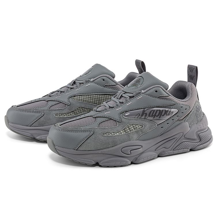 Kappa Fabric Leather Vintage Deconstructed Trend Slip Resistant Wear Resistant Shock Absorbing Low Top Dad Shoes Unisex Sneakers K0CY5MC50-1108