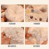 Plush neck protection scarf female winter warm cute cat plush thickened cycling antifreeze small scarf gloves set