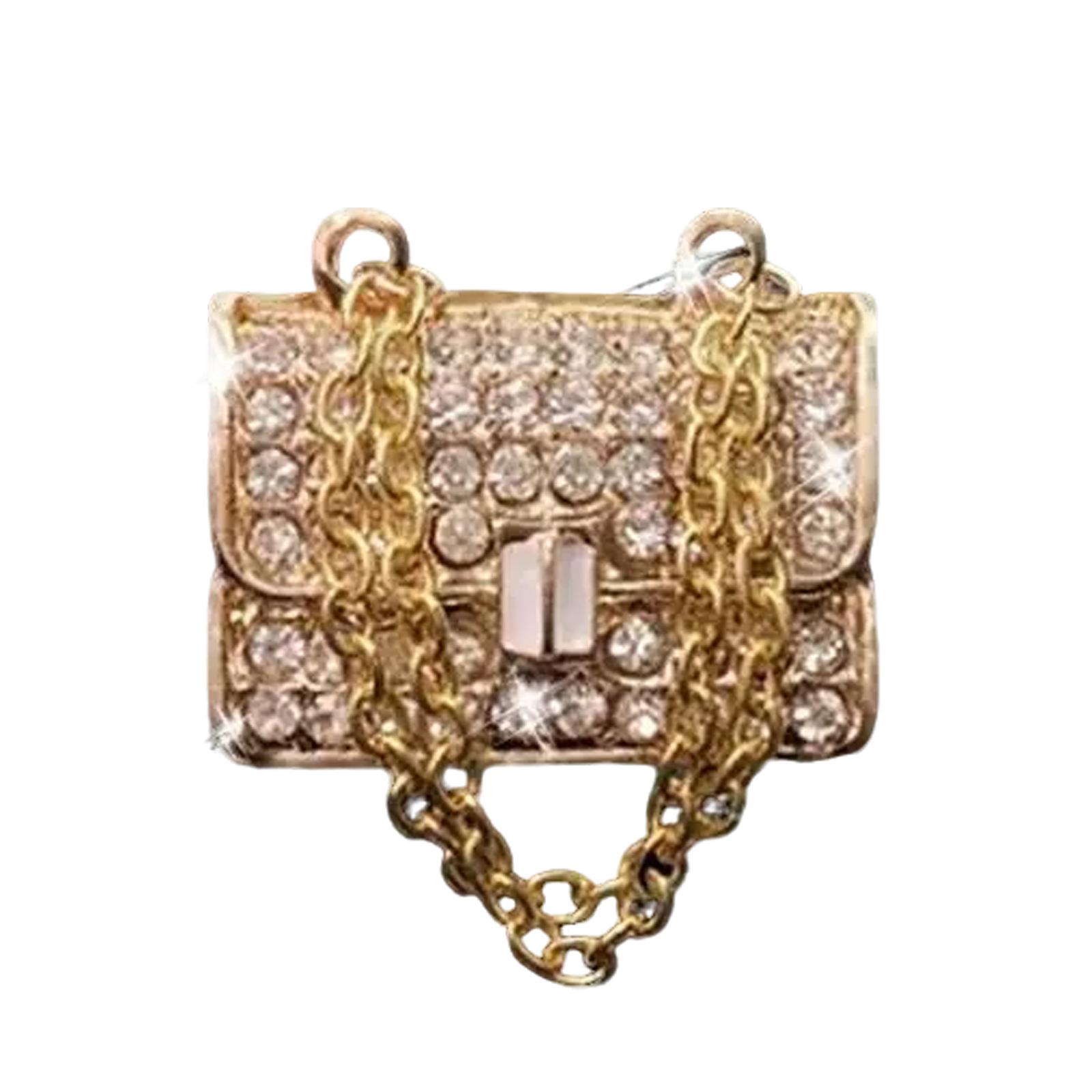

Rhinestone-encrusted Bags, Car Vent Decorations, Interior Accessories, Decorative Clips, And Ornaments One Size
