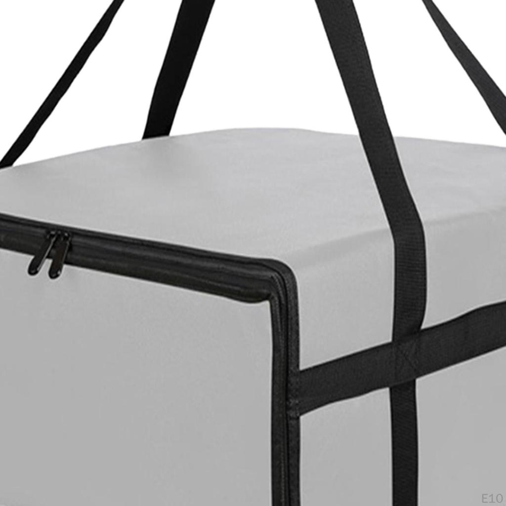 Delivery Pizza Insulation Bag with Double Handles Large Capacity Reusable Fully Insulated for Home