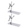 2Pcs Metal Book Ends Unique Men Design Simple Fashionable Decorative Bookends for Home Office Bar