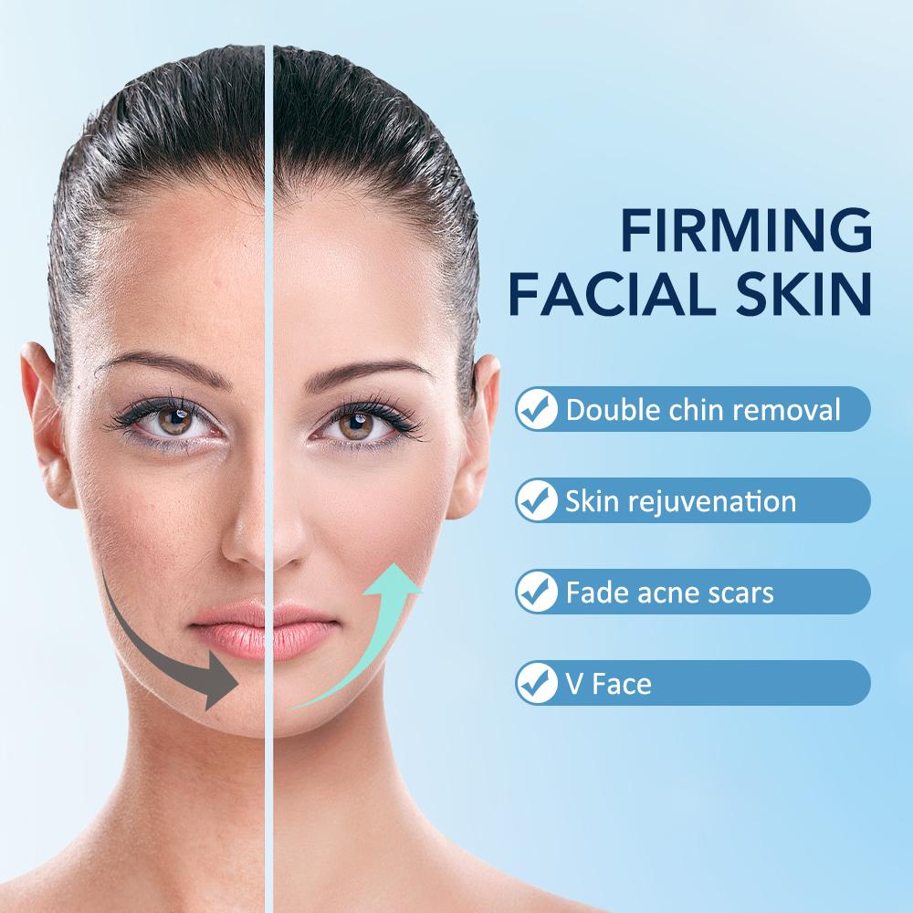Electric Face Lifting Device Micro-Current V-Face Double Chin Remover Smart Facial Massager Beauty Skin Care Chin Lift Up Belt
