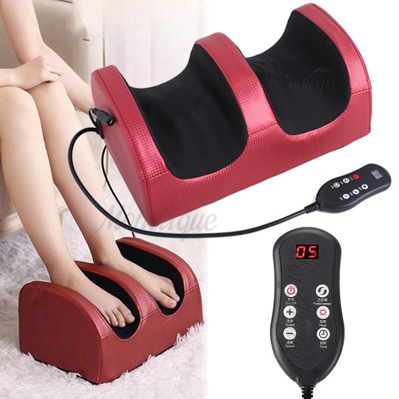 Electric Foot Massager Heating Therapy Hot Compression Shiatsu Kneading Rolling Calf Massage Relieve Fatigue Relaxation Muscles