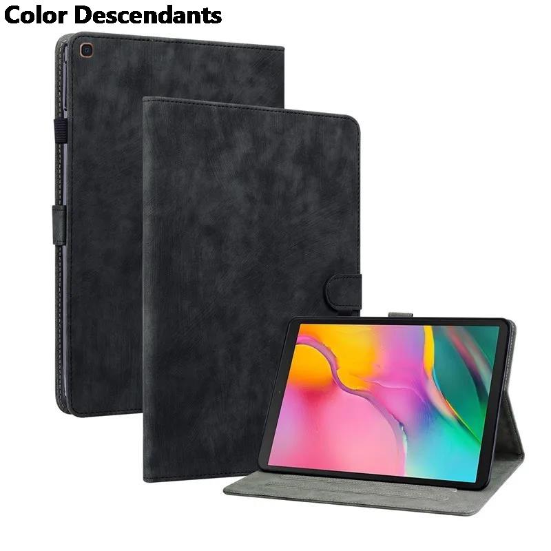 

For Samsung SM T510 Case Cute Kawaii Tiger Print PU Leather Soft Silicone Tablet Cover for Galaxy Tab A 10 1 SM T510 T515 Case SM-T515 чёрный