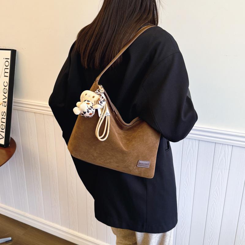 High-End Frosted Leopard Print Women's Crossbody Shoulder Bag - Retro Casual Style