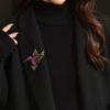 Spilla a Spilla Cristallo Uccello Design Vintage Colore Solido Animali Classici alla Moda Distintivi Per Donne