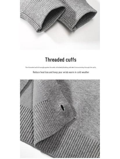 Unisex-Strickjacke mit Baseballkragen, grob gestrickt, Modell 2026: Lässiger, einfarbiger Strickmantel für Frühling/Herbst.