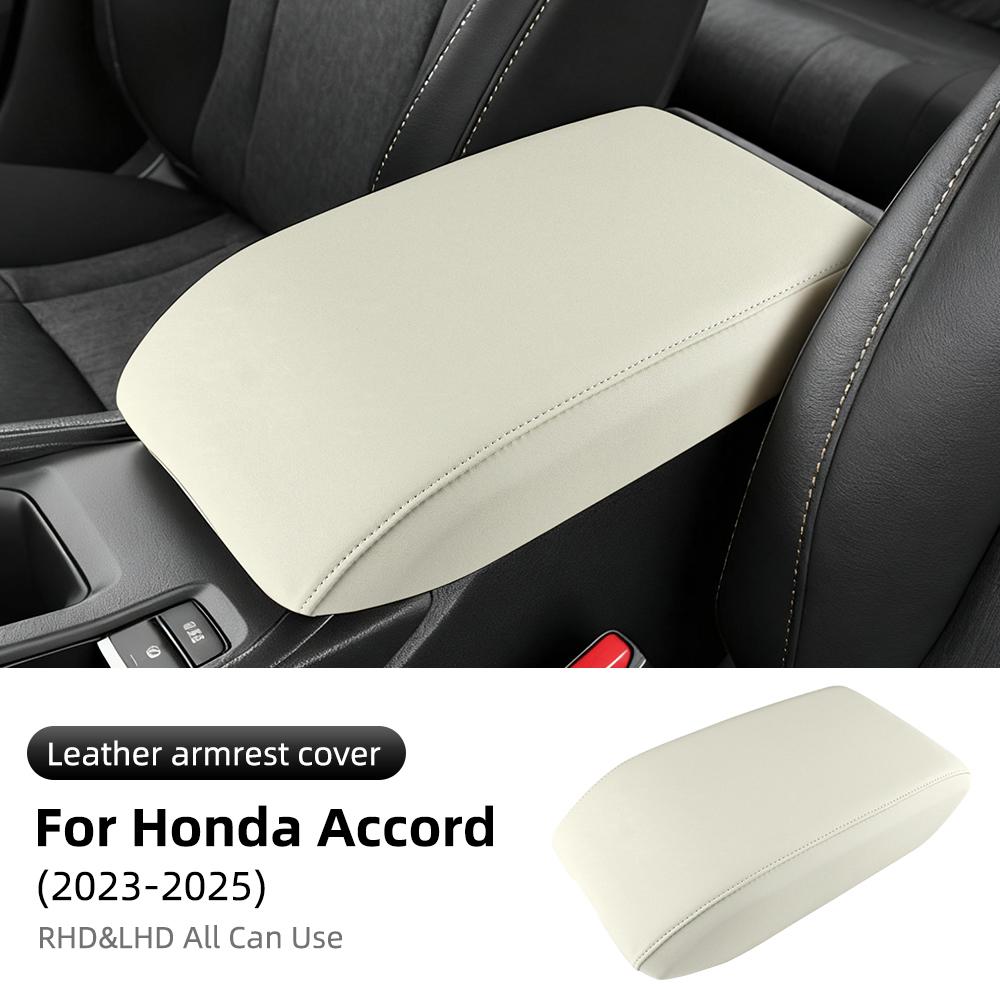 Leather Armrest Box Protective ABS Cover For Honda Accord 11th Gen  2024 2025 2026-UP Arm Rest Lid Interior Trim Accessories