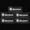 Car Badge Sticker Full Body Wheel Decals Emblem Stickers For Skoda Fabia 1 2 Octavia A7 Superb Rapid Yeti Karoq Vision VRS Kamiq  JT3