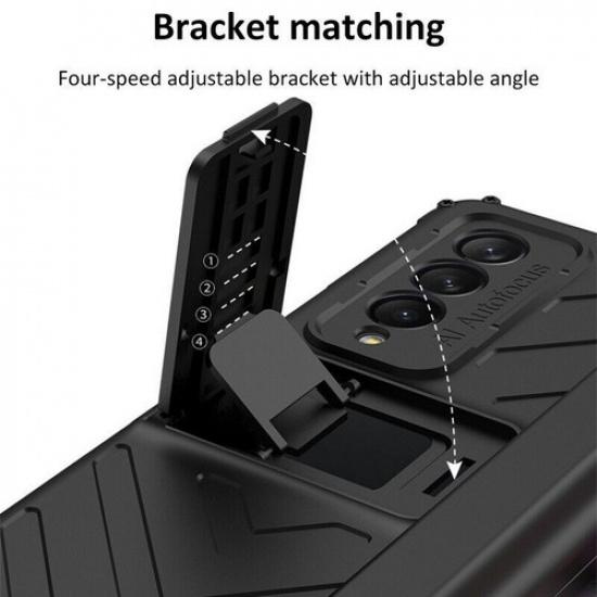 Stand Phone Holder Case Shockproof Magnetic For Samsung Galaxy Z Fold3 Cover