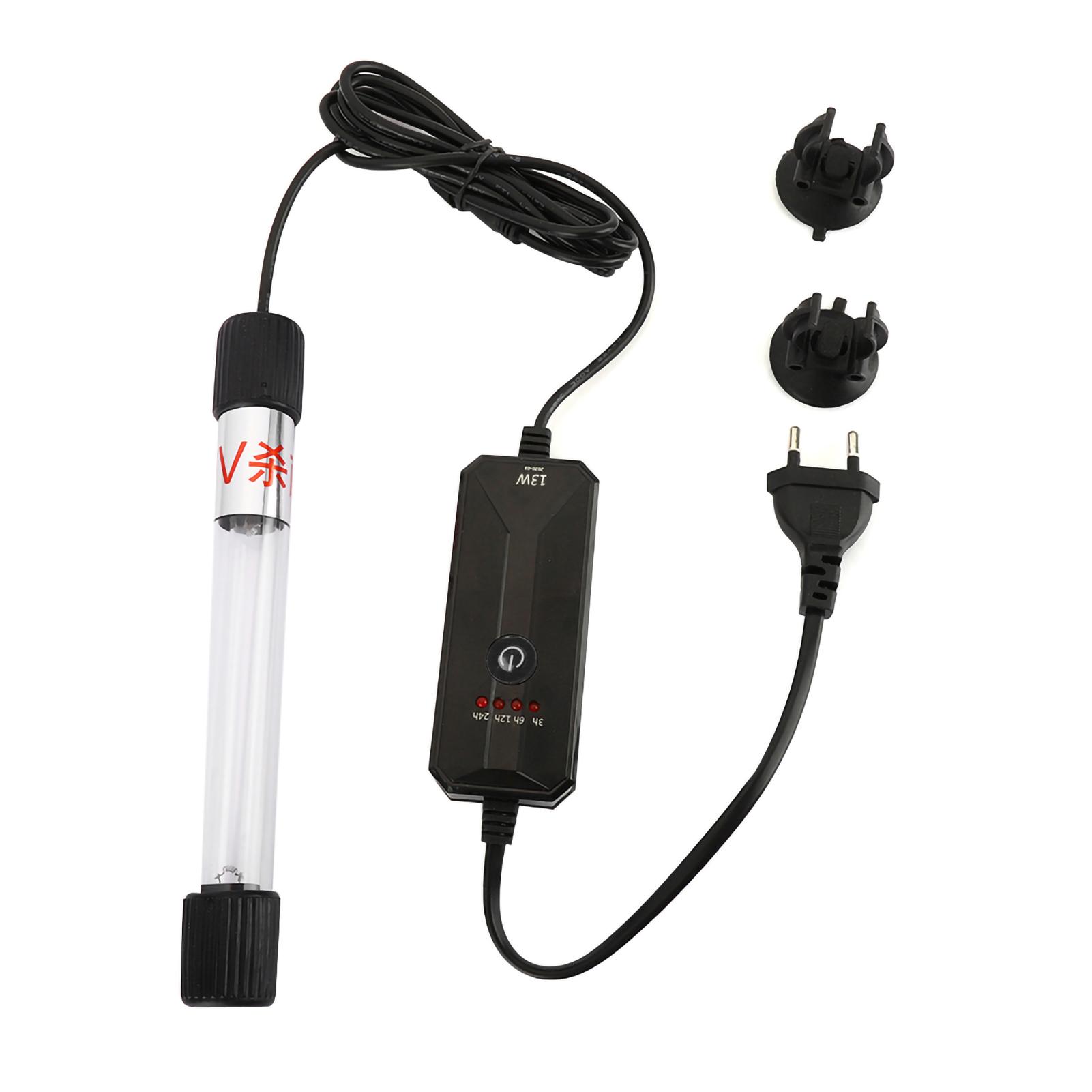 Aquarium UV Timer Germicide Lamp Aquarium Algenlamp Amfibisch Licht EU 220V 13W