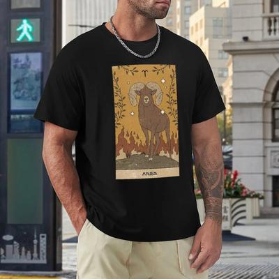 Crewneck Baran Dwanaście Konstelacji (16) T-shirt  Move Tees Hipster Nowość Dom Rozmiar USA