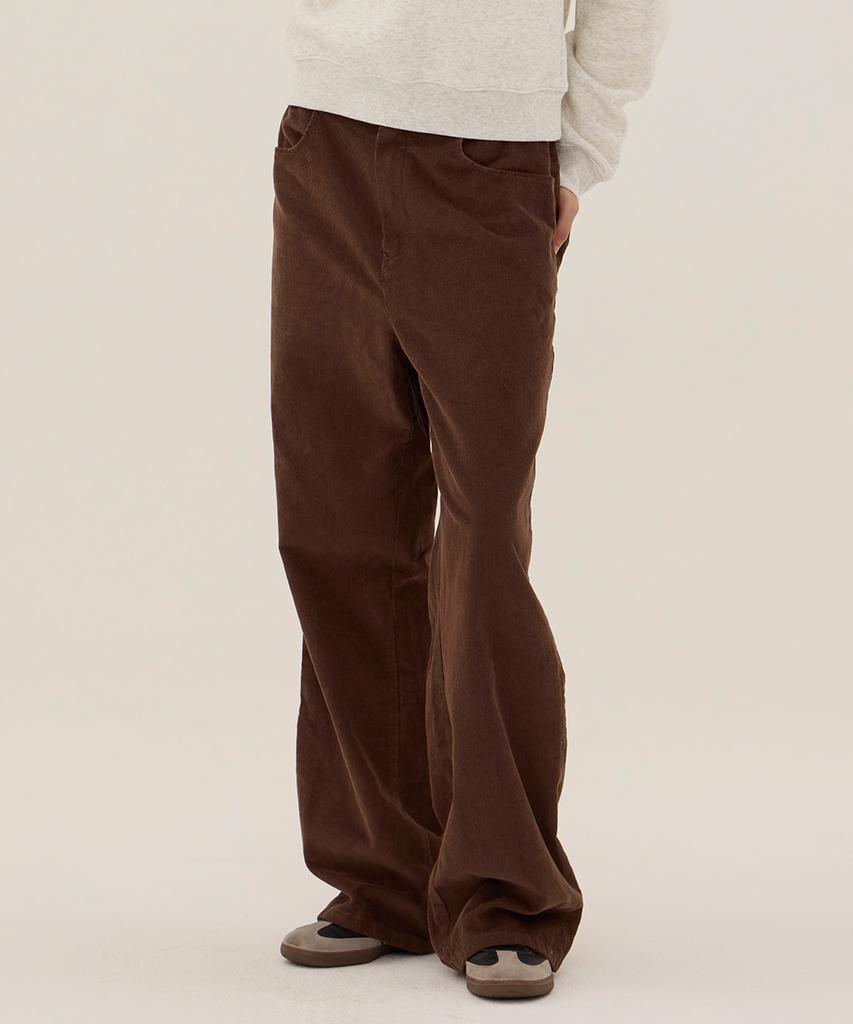 DANGLEDROP Dgdp Corduroy Standard Wide Pants_Brown