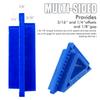 Molded Plastic Door and Window Casing Reveal Tool Provides 3/16" and 1/4" Offsets and 1/8"Gap