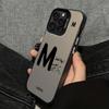 Lucky Letter M Pattern Phone Case Suitable for iPhone 17 16 15 14 13 12 11 Pro/Max/Plus Anti Drop and Shockproof Back Cover