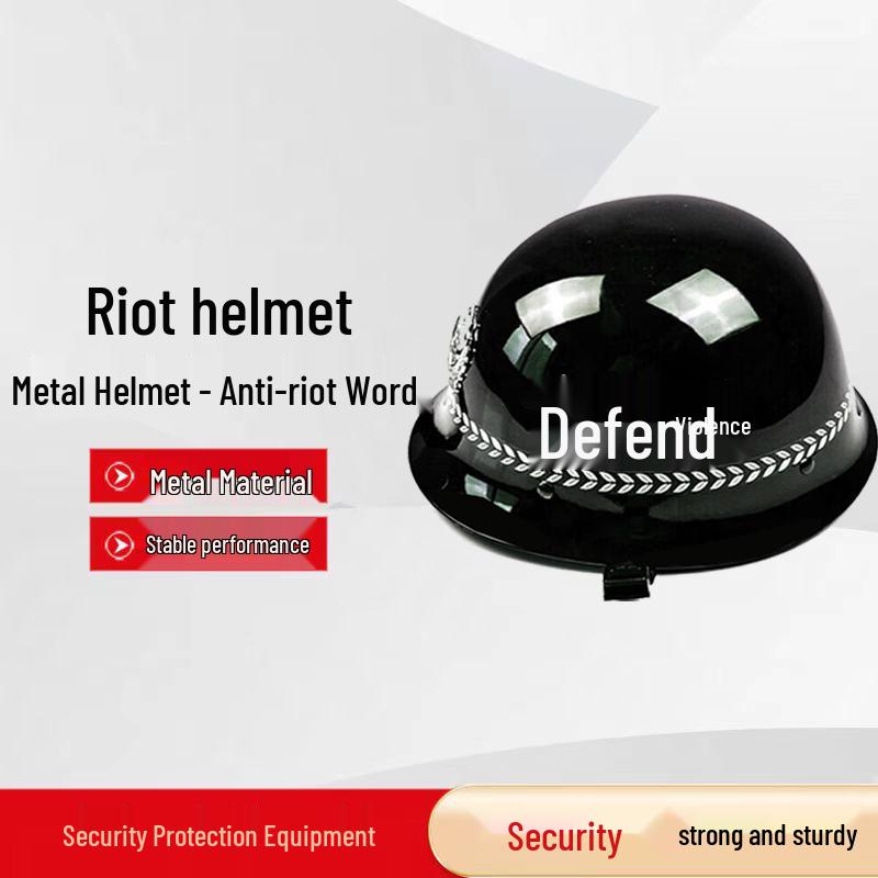Metal Anti-Riot Security Helmet