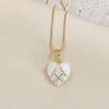 Colier Castelu de Diamante cu Cuarț Roz Colier cu Pandantiv Inimă din Piatră de Lună Pentru Femei Accesorii de Bijuterii la Modă Minunate Cadou Pentru Ea